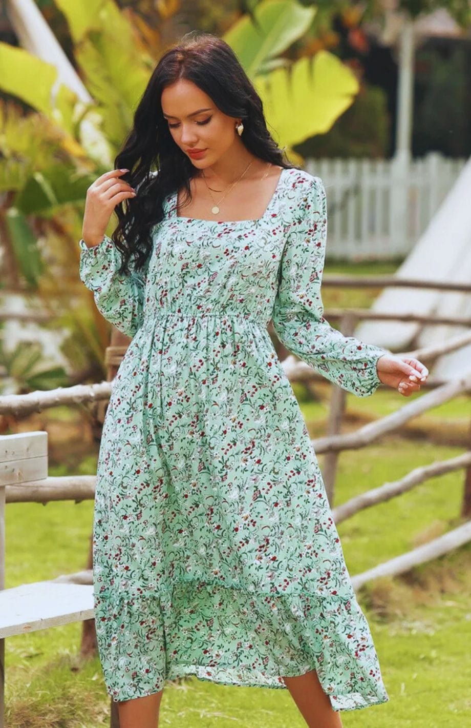 Robe Fleurie Champêtre Chic