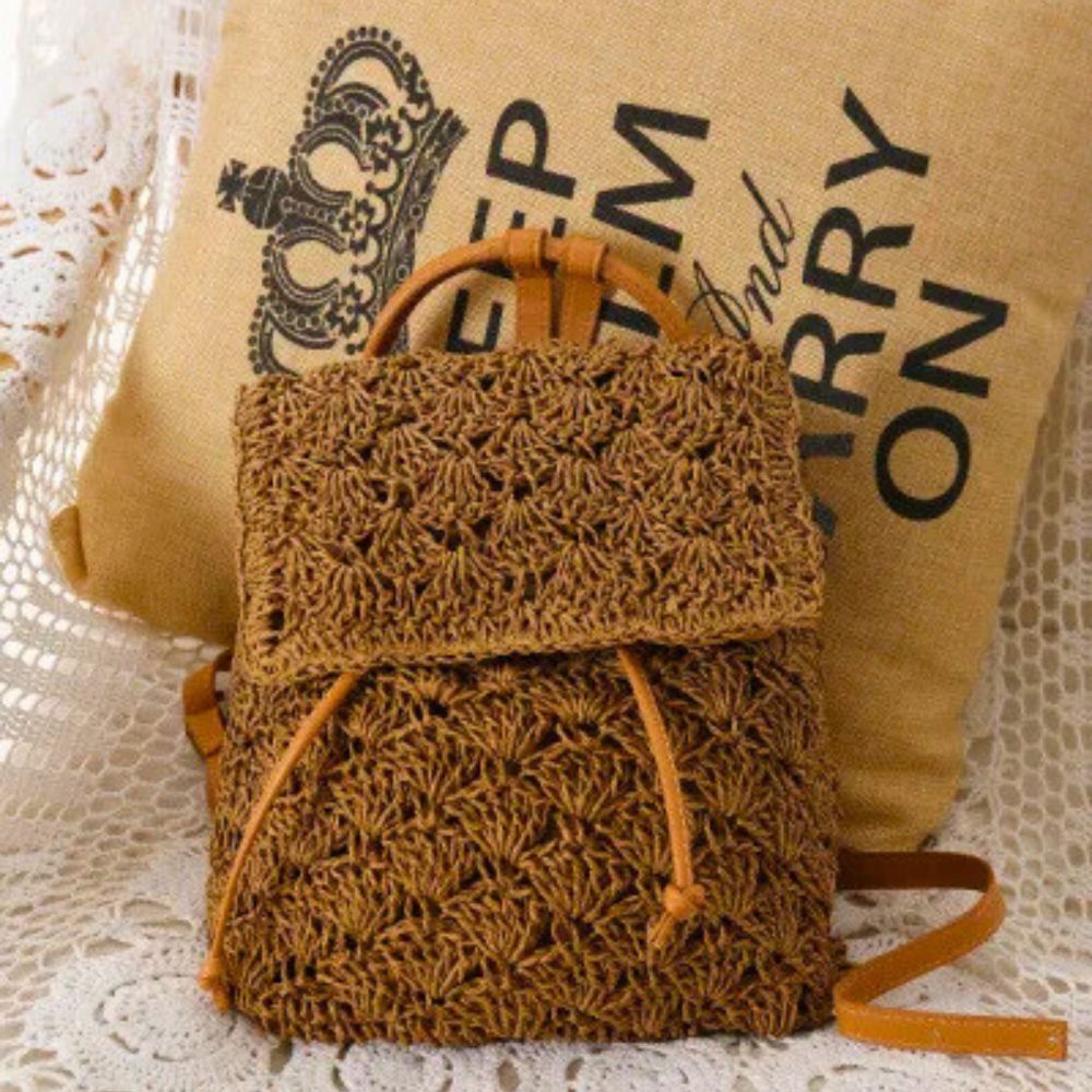 Sac A Dos En Paille Pour Femme