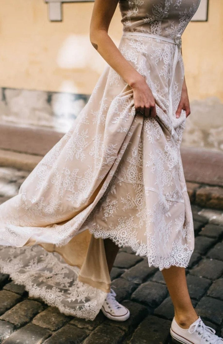 Bohème Romantique Champêtre Robe De Mariée | Reine Rustique