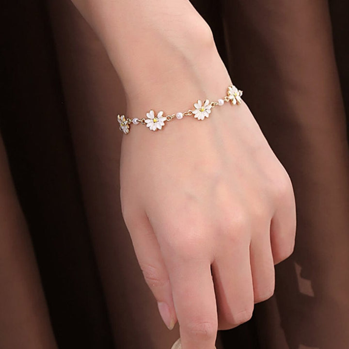 Bracelet Fleur Demoiselle D'honneur | Reine Rustique BLANC