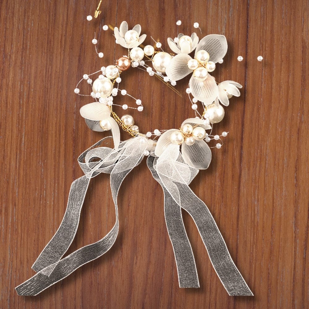 Bracelet Mariage Champêtre | Reine Rustique BLANC