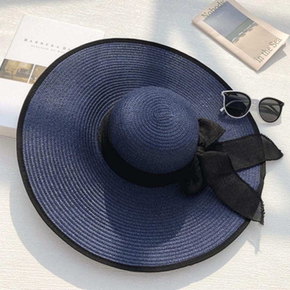 Chapeau Champêtre Pour Femme | Reine Rustique BLEU MARINE / 56 à58 cm