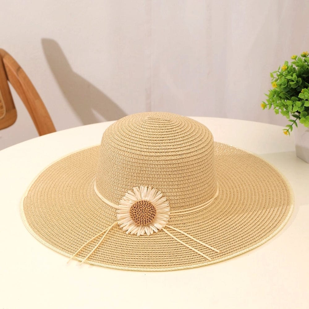 Chapeau De Mariage En Paille | Reine Rustique BEIGE