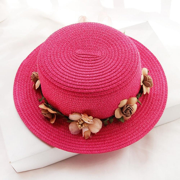 Chapeau De Paille Champêtre | Reine Rustique ROSE / 56à58cm