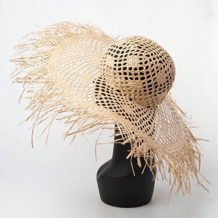 Chapeau En Paille Pour Femme | Reine Rustique JAUNE PAILLE