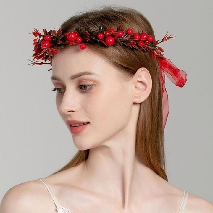 Couronne De Fleur Rouge | Reine Rustique ROUGE