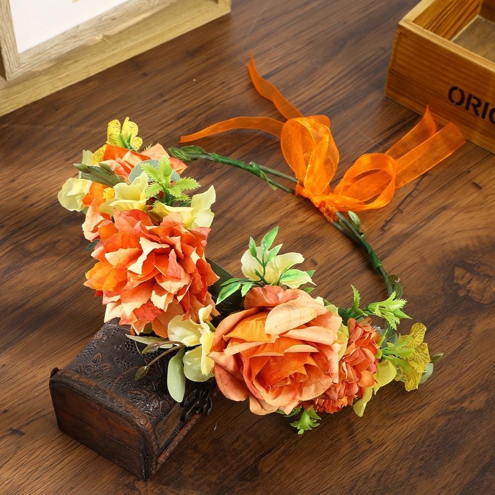 Couronne De Fleur Rustique | Reine Rustique ORANGE