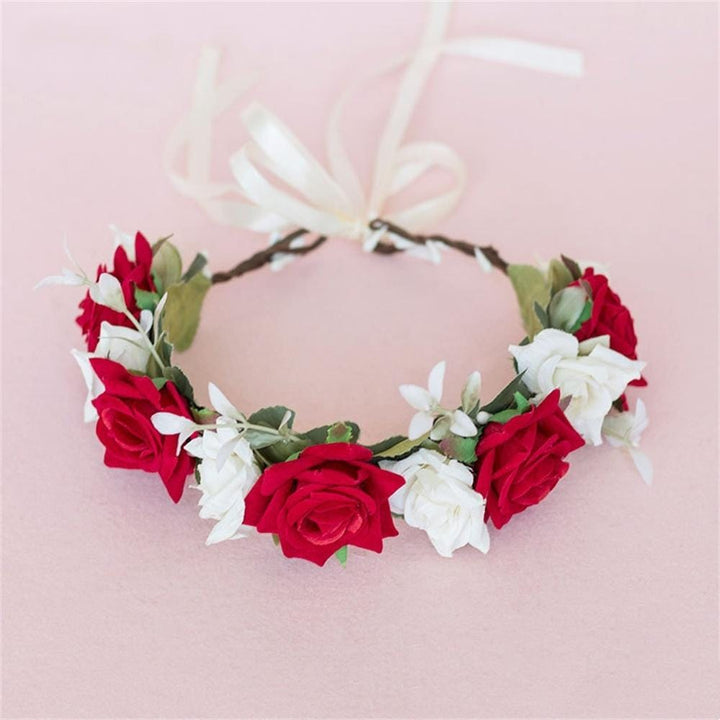 Couronne De Fleurs Pour Enfant | Reine Rustique ROUGE