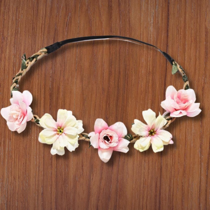 Couronne De Fleurs Pour Petite Fille D'honneur L Reine Rustique 4