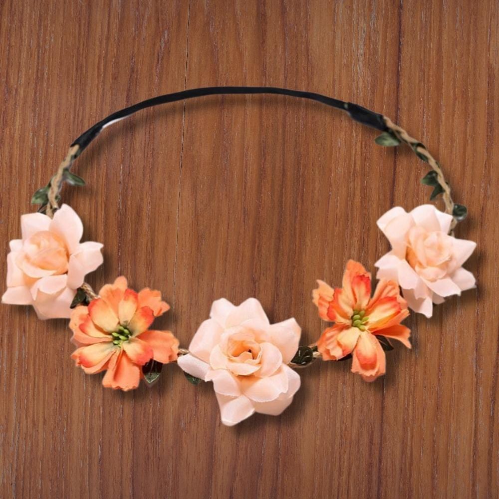 Couronne De Fleurs Pour Petite Fille D'honneur L Reine Rustique 6