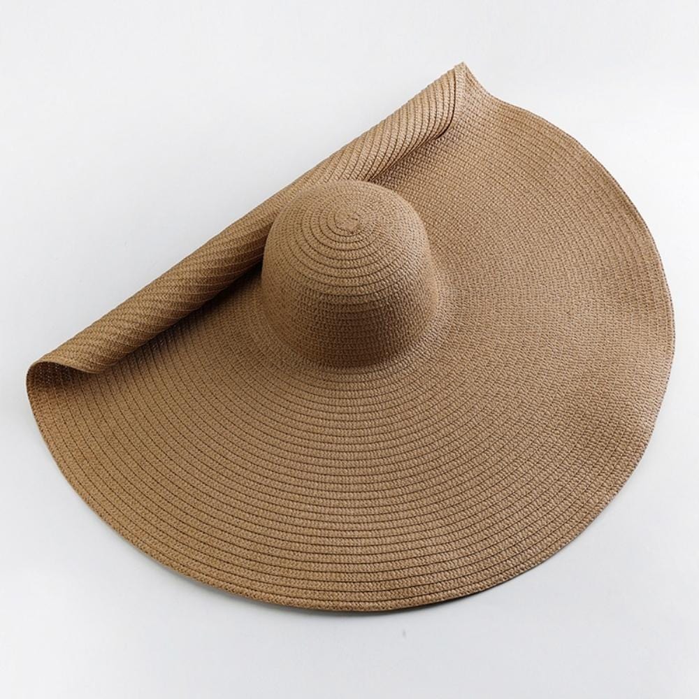 Grand Chapeau En Paille Pour Femme | Reine Rustique BEIGE