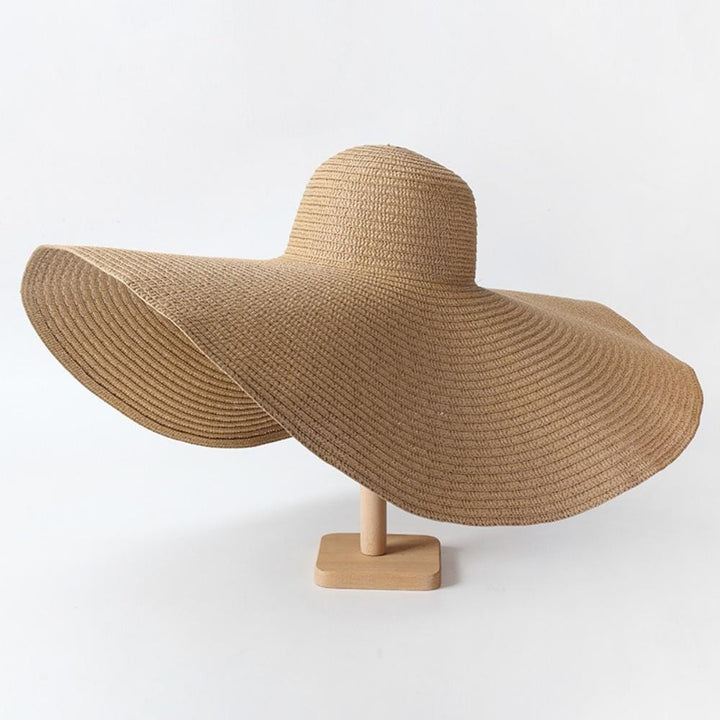 Grand Chapeau En Paille Pour Femme | Reine Rustique BEIGE