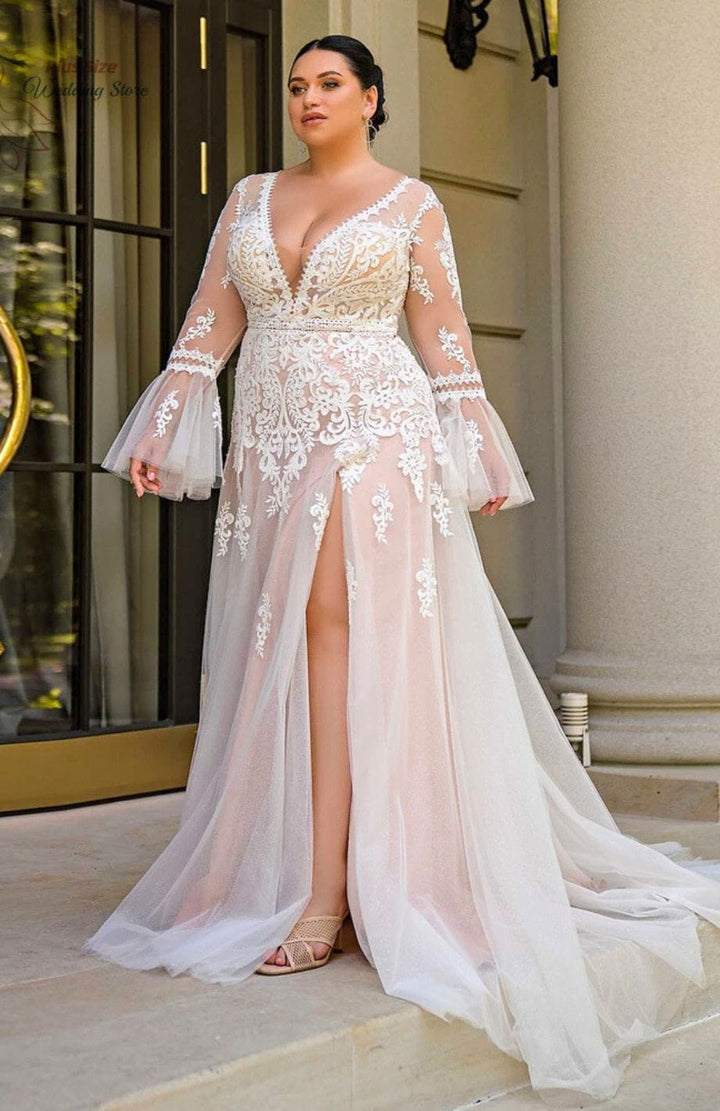 Reine Rustique | Robe De Mariée Femme Ronde Grande Taille IVOIRE / 2