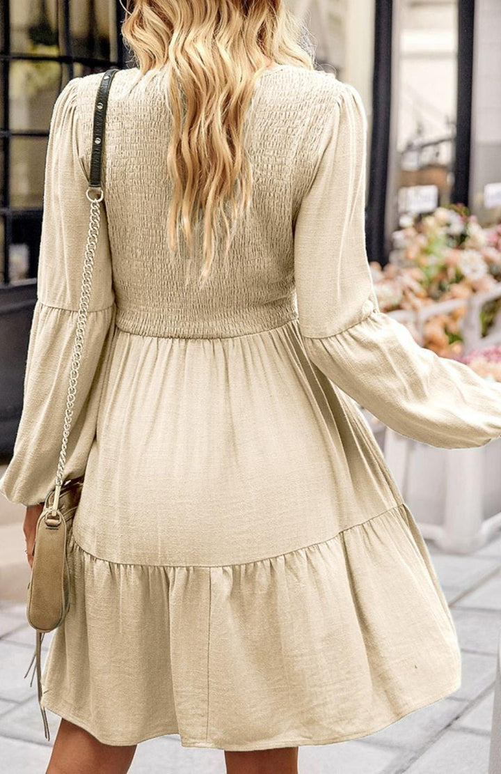 Robe Champêtre Beige | Reine Rustique