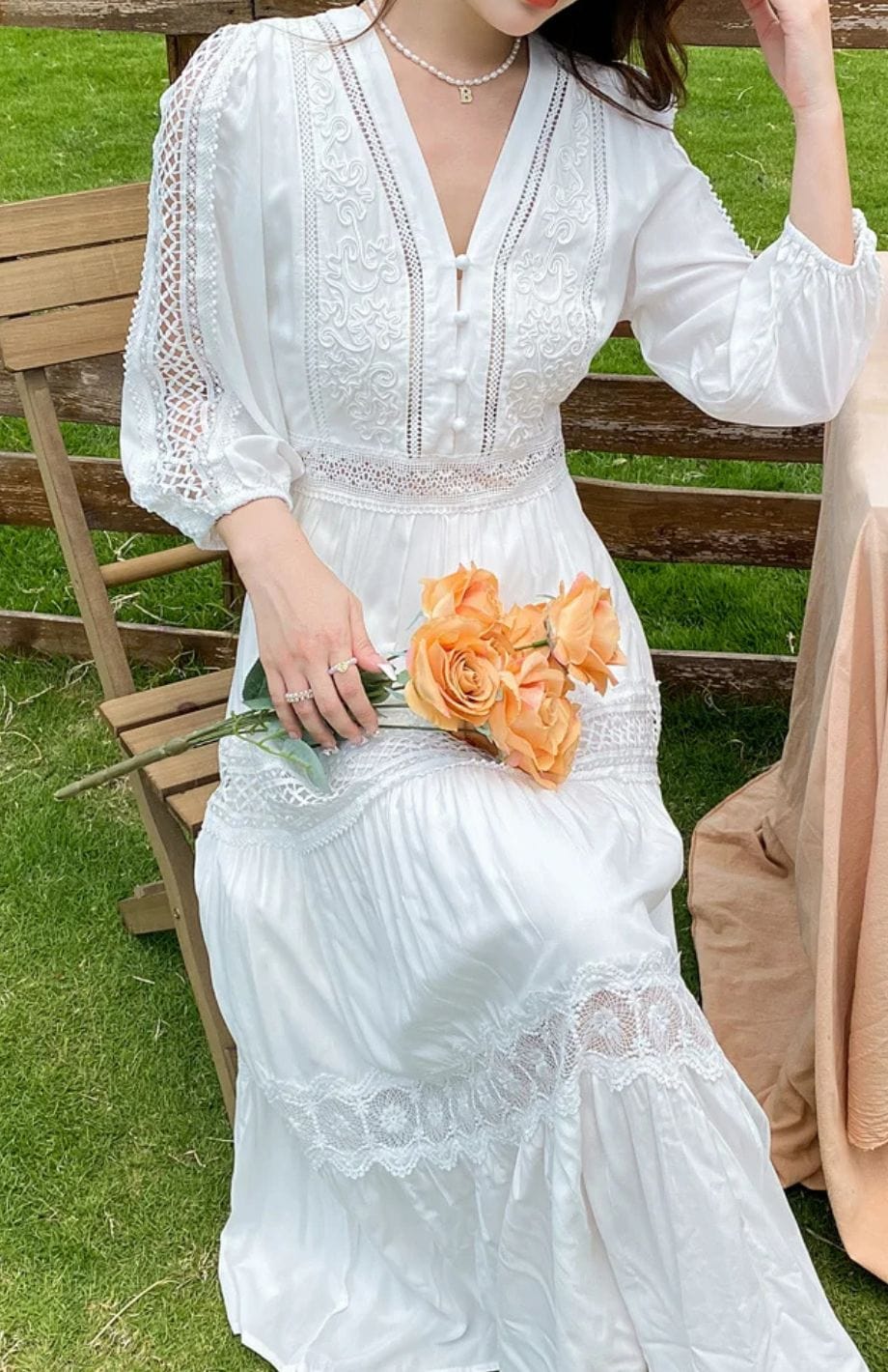 Robe Champêtre Chic Invitée Mariage | Reine Rustique