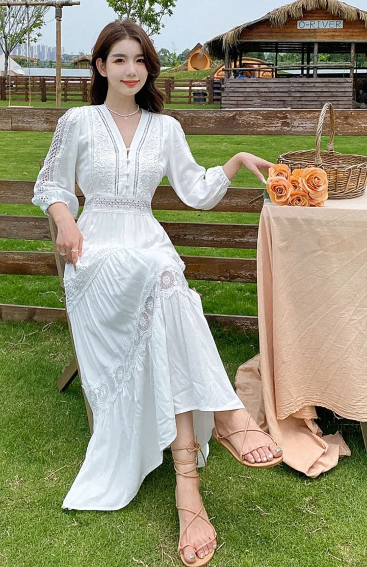 Robe Champêtre Chic Invitée Mariage | Reine Rustique