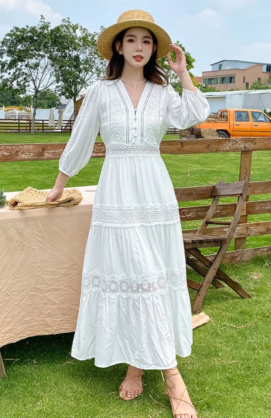 Robe Champêtre Chic Invitée Mariage | Reine Rustique