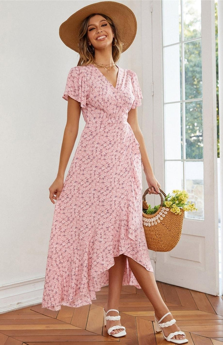 Robe Champêtre Chic Pastel | Reine Rustique