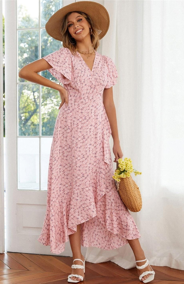 Robe Champêtre Chic Pastel | Reine Rustique