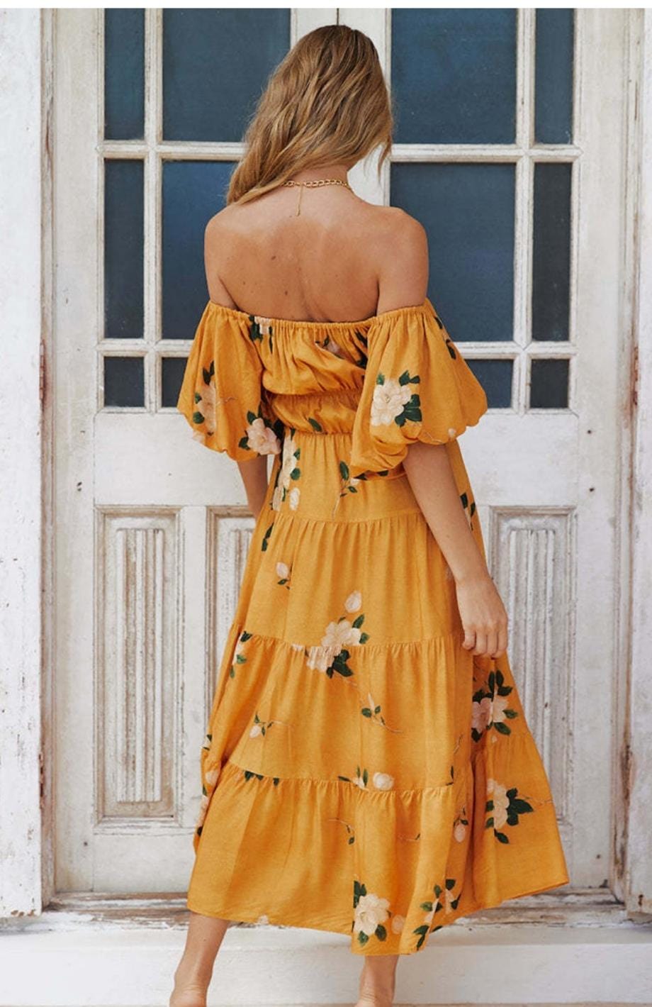 Robe Champêtre Jaune | Reine Rustique