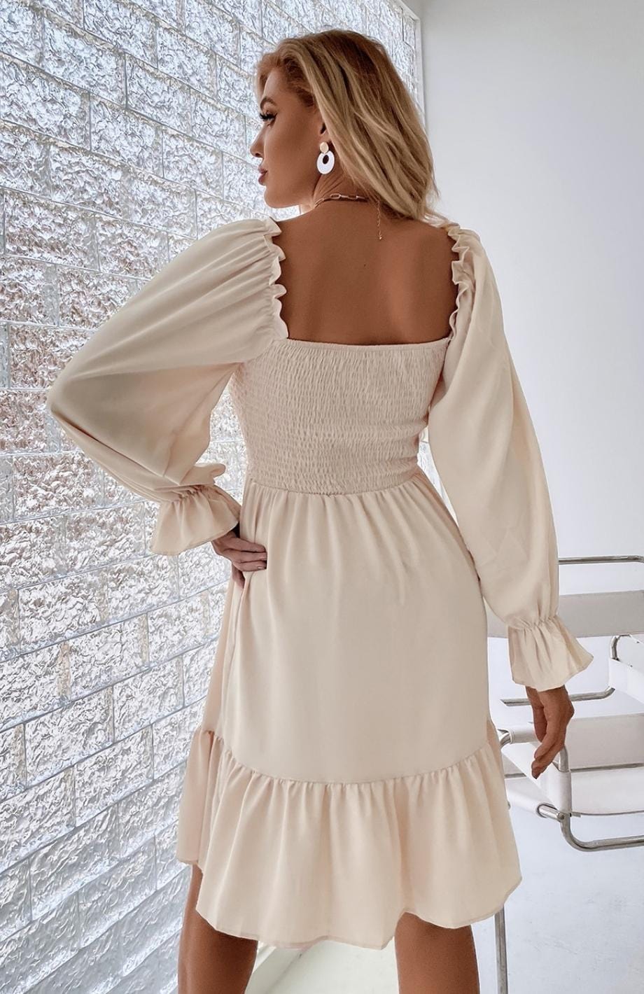 Robe Champêtre Manche Longue | Reine Rustique