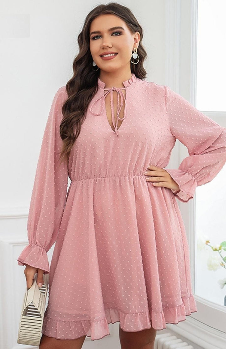 Robe Champêtre Rose Poudré | Reine Rustique Pink / XL