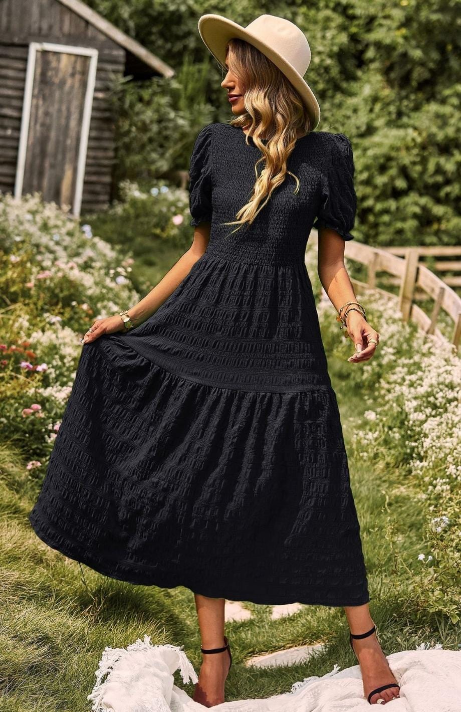 Robe Couleur Champêtre | Reine Rustique NOIR / S