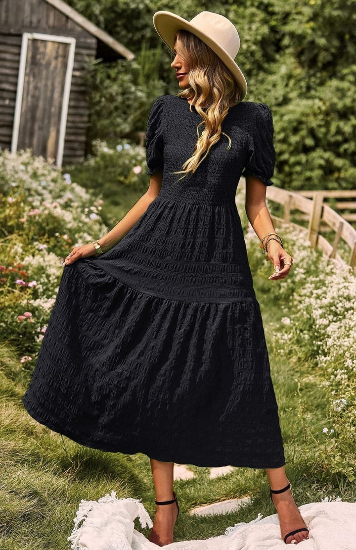 Robe Couleur Champêtre | Reine Rustique NOIR / S