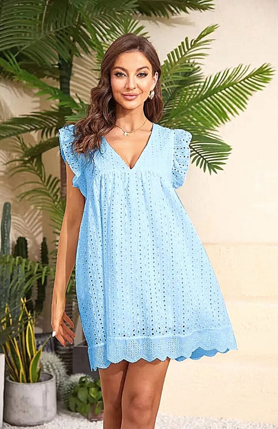 Robe Courte Chic | Reine Rustique BLEU / S