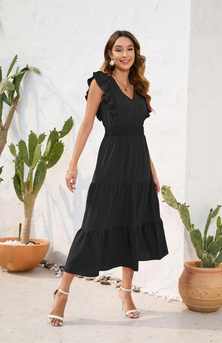 Robe Esprit Champêtre | Reine Rustique NOIR / S