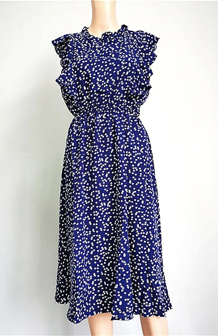 Robe Imprimé Floral | Reine Rustique BLEU / S