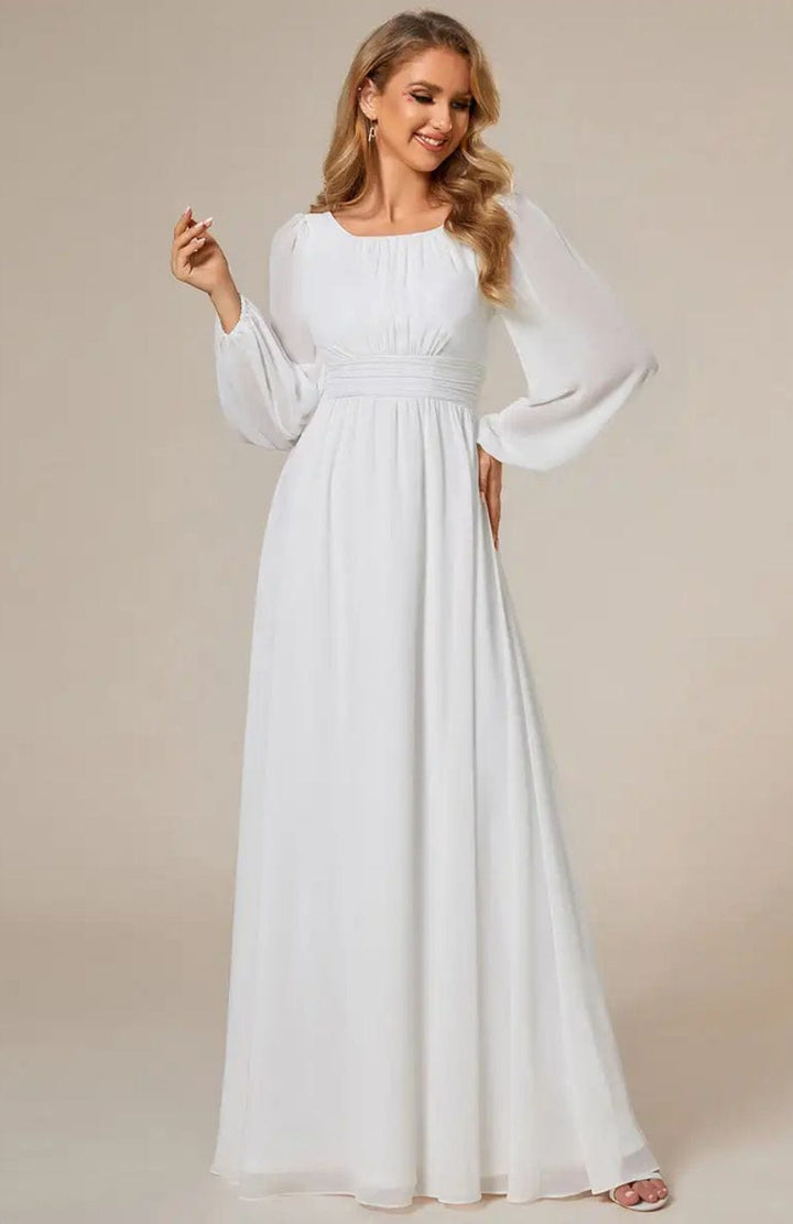 Robe Mariage Champêtre Vintage BLANC / 4