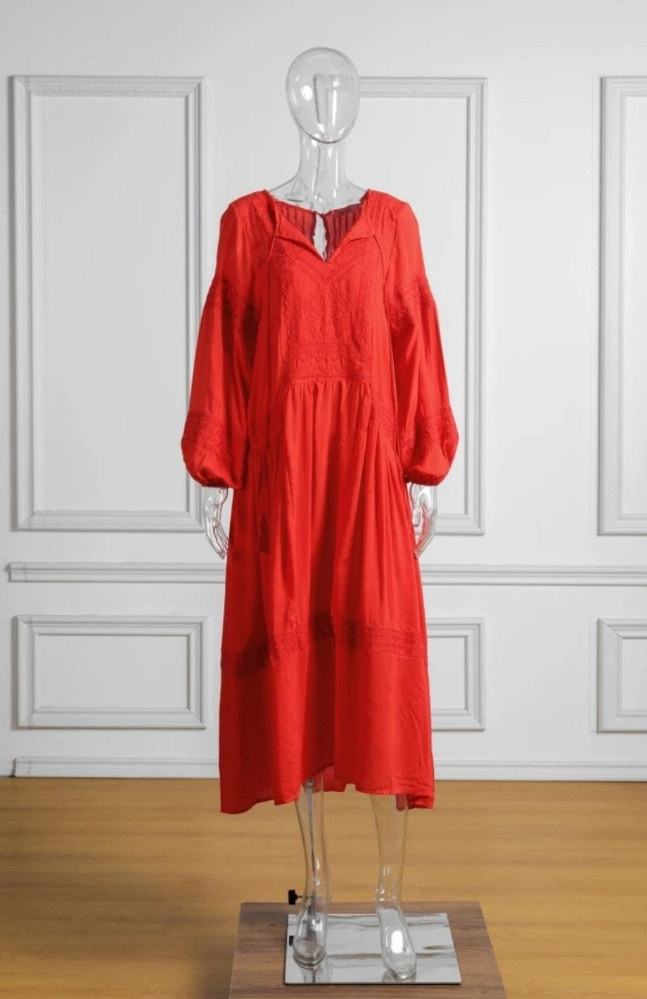 Robe Rouge Bohème | Reine Rustique