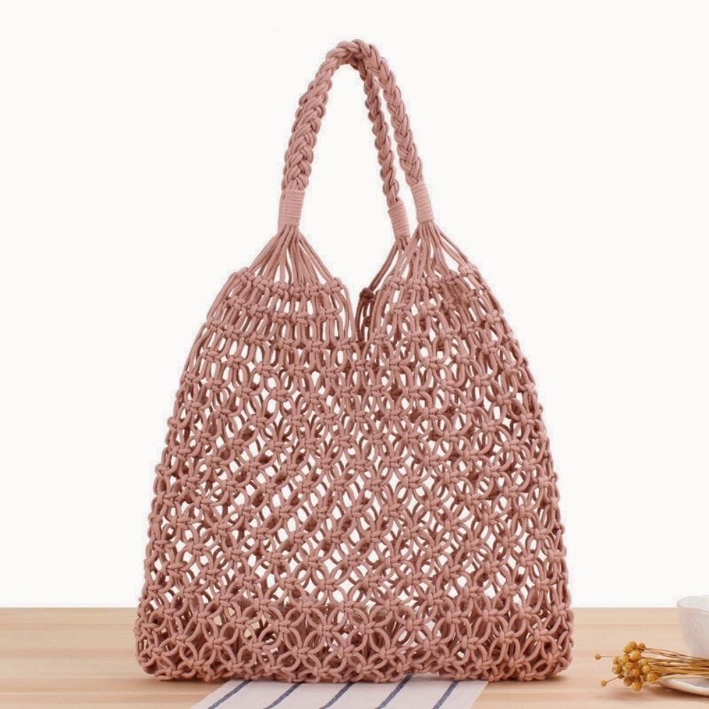 Sac A Main Boheme Champêtre | Reine Rustique ROSE