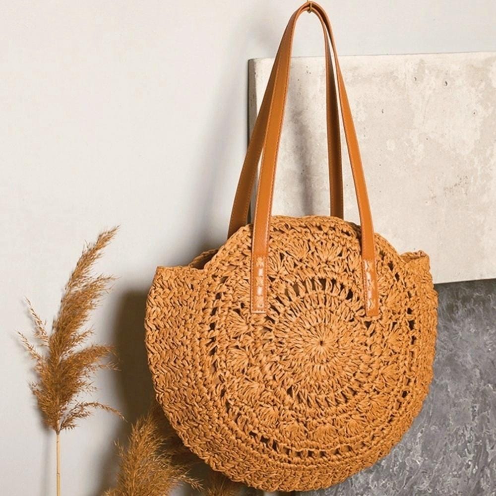 Sac en paille fashion vintage